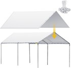 10 X 20 Ft Heavy Duty Carport Canopy Waterproof Garage Car Shelter Tarp Tent    