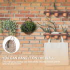 Woven Rattan Flower Basket Hanging Planter 3 1x3 1x9 Inches Wicker Wall Baske   