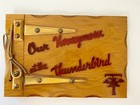 Vintage Wood Scrapbook Wedding Honeymoon Photo Album Thunderbird Florida