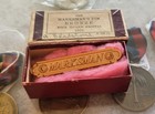 Antique Original R i a  Bronze Usmc Marksman Pin In Original Box Dated 1912