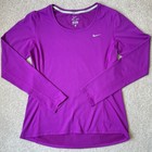 Nike Running Long Sleeve Tops Dri-fit Lightweight Medium Lot Of 2 Workout