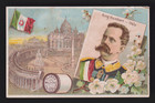 Clark s Mile-end Spool Cotton Thread Trade Card   Italy  King Humbert  K582
