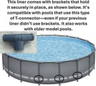 Above Ground Bestway coleman Pool Liner Replacement  18 Ft X 48 In  gray 