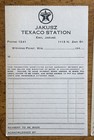 Lot Of  7  Early 1930s Jakusz Texaco Station Receipt Slips Stevens Point  Wis 