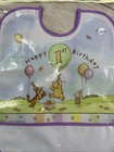 Vintage Classic Winnie The Pooh - 1st Birthday - Party Bib Nip Disney Hallmark