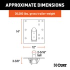Curt Over-bed Folding Ball Gooseneck Hitch Trailer Hitch 5th Wheel - 61052