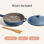 Our Place Large Always Pan 12 5    10 In 1 Nonstick Pan W Lid   Spoon Blue Salt