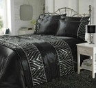 Luxuries Crystal Shimmer Diamante Duvet Quilt Cover Set   Pillow Case Bed Set