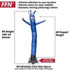 Ffn Solid Color Dark Blue 6 Foot Tall Inflatable Tube Man Air Powered Dancer   