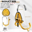 Heavy Duty Anti Theft Clamp Wheel Lock Cars Trailer Caravan Security Car Locking
