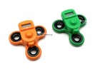 Spin2win Dual Orange   Green Fidget Spinner With Performance Tracker