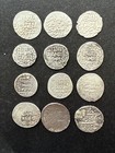 Rare Ancient Islamic Silver Coins  set Of 12    Various Historical Periods