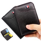 Mens Minimalist Slim Wallet Leather Credit Card Holder Bag Front Pocket Purse Us