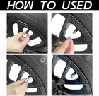 Black Tire Valve Stem Car Caps Aluminum Alloy Dust Proof Airtight Air Caps Cover