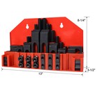 58pcs T-slot Clamping Kit Mill Machinist Set 5 8 T-slot 1 2-13 Stud Size Steel