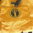 Vtg Aqua-lung U s  Divers Horse Collar Bc Yellow Scuba Diving  read 
