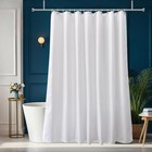 Long Shower Curtain Liner 78 Inches Height-water-repellent Fabric Shower Curt   