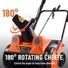 18  15amp Electric Corded Snow Shovel Blower 25  Throwing Distance Sidewalk