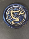 North Eagle Pottery Bird Dish Trinket Plate Tray Blue Pre-owned 4   