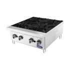 Atosa Usa Achp-4 24  Countertop Gas Hotplate With  4  Burners  Manual Control   
