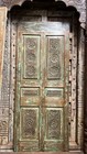Vintage Carvedsingle Door French Door Teak Floral Green Rustic Door Panel 80x33