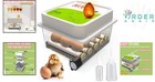 Egg Incubator 12 Eggs Automatic Turning Humidity Control Egg Candler For Poultry