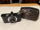 Argus Model A  35mm Camera Anastigmat W f-4 5 Lens W  Og Leather Case Vintage 