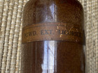 C 1901 Apothecary Drugstore Glass Bottle Jar Licorice Powder Extract W  Stopper