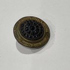 Antique Brass Glass Button Metal Loop Shank 3 4   
