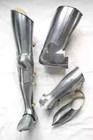 Medieval Steel Warrior Gothic Leg Armor Full Set Knight Greaves Armor    