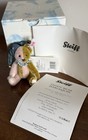 Rare Steiff 4    Jtd Miniature Harlequin Teddy Bear Mohair New W  Tags   Box  