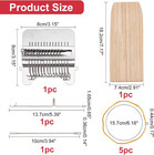 Wood Knitting Looms  Mini Weaving Frame Loom Kit With Pin Rubber Findings For Di