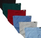 Men s Hanes Cotton Mid Rise Brief Underwear - Assorted Colors  3 Or 6 Pack 