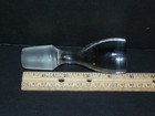 Vintage Clear Solid Glass Decanter bottle Stopper Only Flat Top - Free Shipping 