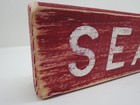 15 Inch Wood Hand Painted Seafood Sign Nautical Maritime   s645 