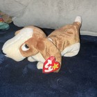 Ty Beanie Babies Smoochy The Dog Plush W  Heart Tag 1997 Vintage Age 3 