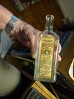 Antique Quack Medicine Bottle With Label  rawleigh s Anti-pain Oil  Vg Clean