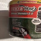 Pocket Hose Silver Bullet 2 0 100 Ft Expandable Water Hose W  Removable Nozzle