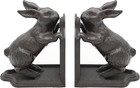 Rabbit Decorative Bookend  Heavy Duty Cast Iron Book Ends  Vintage Shelf Decor  