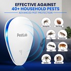Pestlab Ultrasonic Pest Repeller     Indoor Plug In Bug Repellent 1 Pack  White