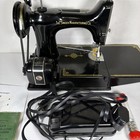 1951 Singer Featherweight 221 Sewing Machine With Case- Works Vintage