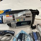 Sony Handycam Dcr-trv820 Digital 8 Video Recorder W accessories Printer Tested