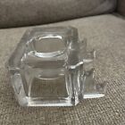 Antique 1900 s Glass Dip Pen Ink Well With 2 Pen Holders   Vintage