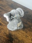 Vintage Dakin Gray Elephant Plush Stuffed Animal Pink Ears Made In Korea 