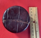 Antique Pa Railroad Collapsible Cup In Alligator Skin Case  leather 