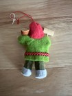 Vintage Scandinavian Felt Pixie Elf Gnome Christmas Ornament 