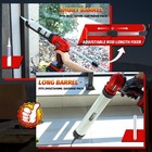 Vishigh 2 In 1 Cordless Caulking Gun 2 Batteries 10oz-20oz 300-600ml Led Light