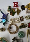 54 Piece Brooches   Pins Lot Assorted Design Sizes   Styles Vintage To Modern