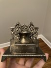 Vintage Ink Well Victorian Ornate  Art Nouveau Inkwell Made In India