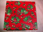 3 Sheets Vintage Christmas Gift Wrapping Paper Bells Candles Poinsettia   Holly